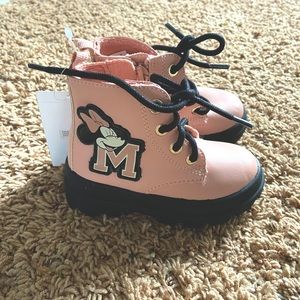 Blush Pink Toddler Minnie Mouse Boots